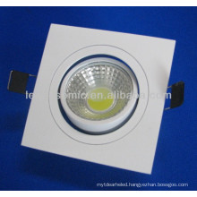 high luminous flux 120degree China manufacturer supplier white aluminum shell square cob 8w led down light for barber shop